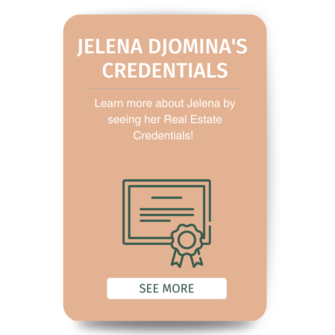 Jelena Djomina Realtor Credentials